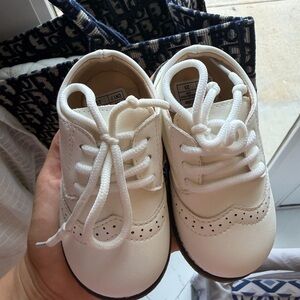 Elegant White Kids Dress Shoes